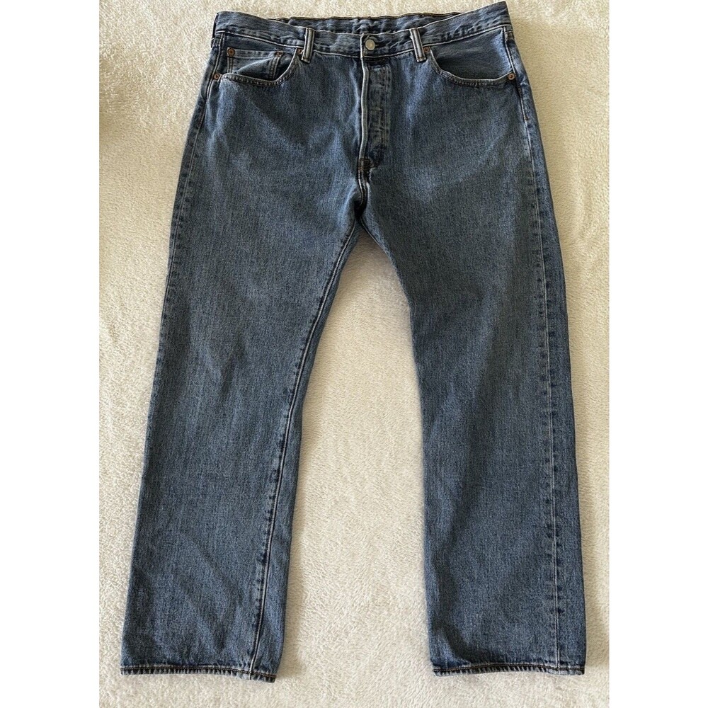 Levis 501 button fly jeans Size 38x28  Red Blank r Tag Rare-ish Grunge Workwear